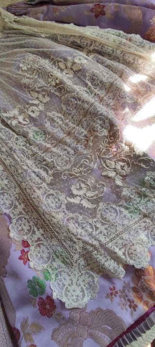 Traje de Fallera Niña Morado Floral