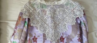 Traje de Fallera Niña Morado Floral