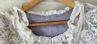 Traje de Fallera Niña Morado Floral