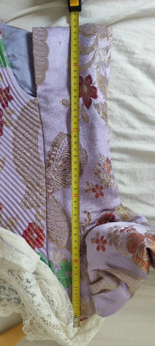 Traje de Fallera Niña Morado Floral