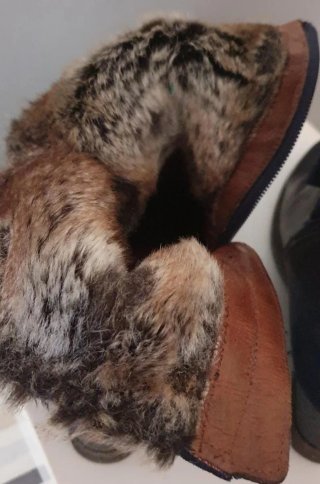 Botines Hispanitas Piel Marrón y Negro