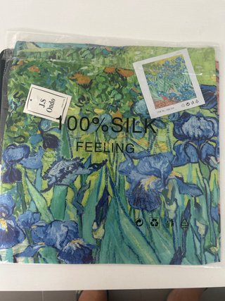 Pañuelo Seda Los Lirios Van Gogh J.S Ondo