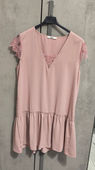 Abito elegante Zuk rosa taglia unica nuovo