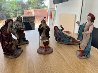 3 Figuras Belén Artesano 14cm