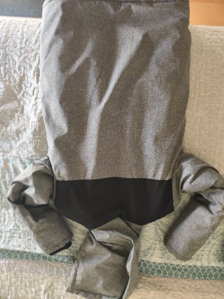Chaqueta Kiabi Talla 10A Gris/Negro