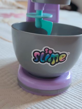 Mezcladora Slime Morada y Gris
