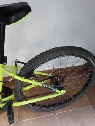Bicicleta Rockrider ST 500 24 Neón