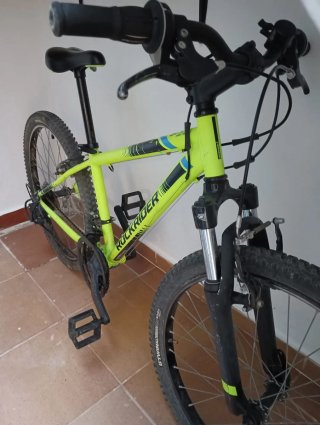 Bicicleta Rockrider ST 500 24 Neón
