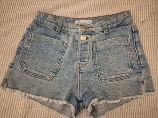 Pantalón corto vaquero niña Zara T.9