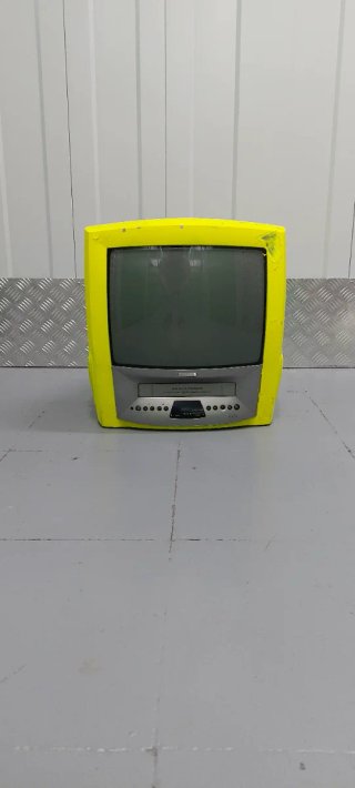 Televisor CRT Philips Vintage Retro Amarillo