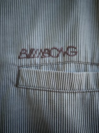 Chaqueta Harrington Billabong Rayas Gris Marrón