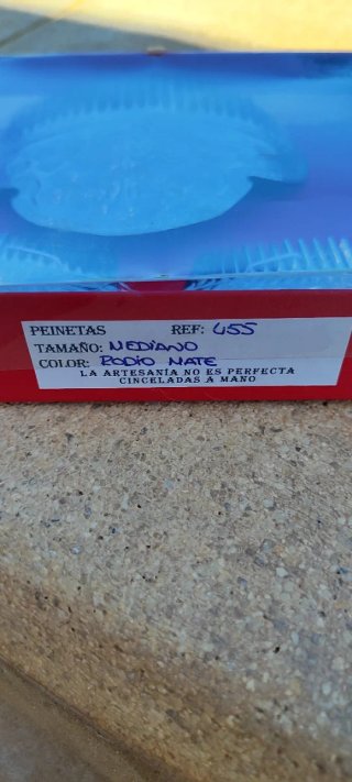 Peinetas Fallera Niña Plata Talla Mediana