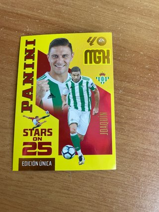 Carta Panini Joaquín Stars on 25