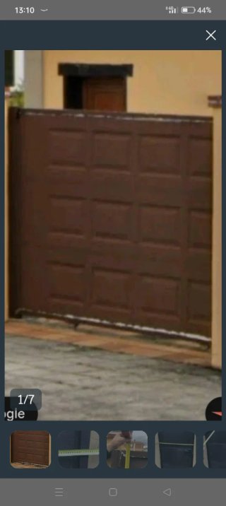Puerta corredera y peatonal