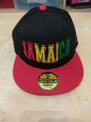 Gorra Snapback Jamaica Vissos Negra y Roja