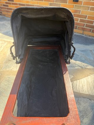 Cochecito Muñecas Antiguo Madera y Hierro