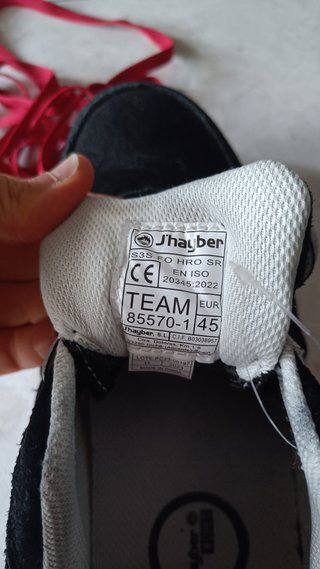 Zapatos de seguridad negros talla 45