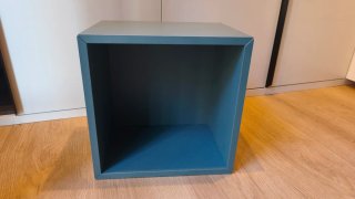 2 muebles Cubo Eket Ikea Azul Grisaceo