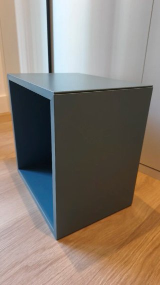 2 muebles Cubo Eket Ikea Azul Grisaceo