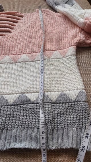 Jersey mujer rosa y gris