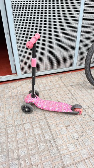 Patinete 3 Ruedas Niña Rosa