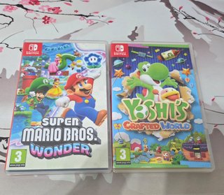 Super Mario Bros Wonder y Yoshi's Crafted World