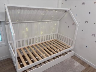 Entrega en mano. Estructura cama infantil blanca