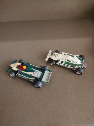 Scalextric 2 coches F1 Gitanes y Saudia