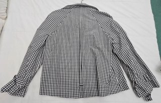 Chaqueta Mango Cuadros Blanco y Negro