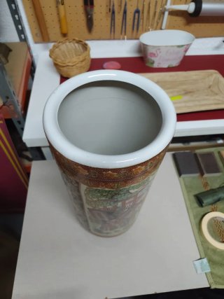 Paragüero cerámico estilo oriental