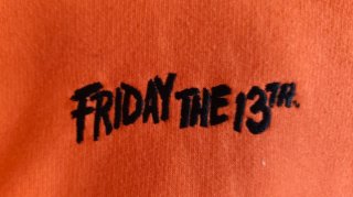 Sudadera Hombre Viernes 13 Naranja