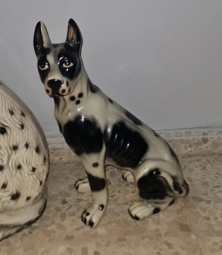 Figura Perro Decoración Cerámica