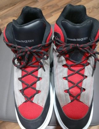 Sneakers Alexander McQueen Grigio Rosso