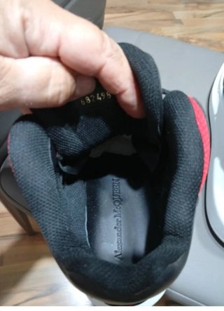 Sneakers Alexander McQueen Grigio Rosso