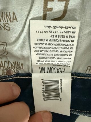 Fracomina Jeans Betty Cropped Strass Tg 29