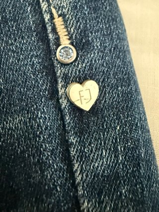 Fracomina Jeans Betty Cropped Strass Tg 29
