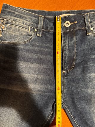 Fracomina Jeans Betty Cropped Strass Tg 29