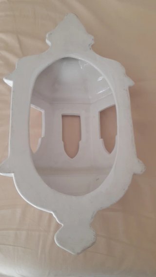 Aplique de pared cerámica blanco