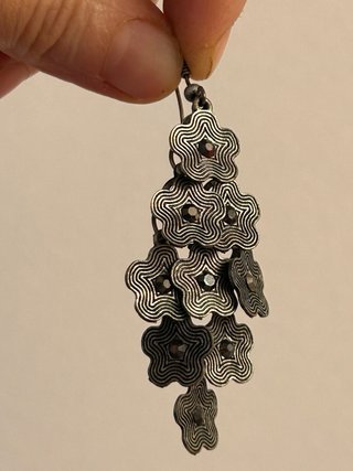 Pendientes diseño floral