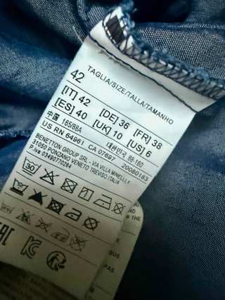 Abito lungo Sisley effetto denim - Taglia 42
