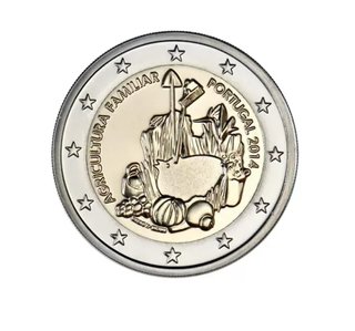 Moneda 2 euros Portugal 2014 Agricultura SC