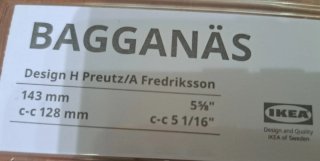 10 unidades Tirador Dorado IKEA Bagganäs