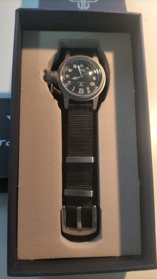 Reloj Automático Tandorio Estilo Militar.