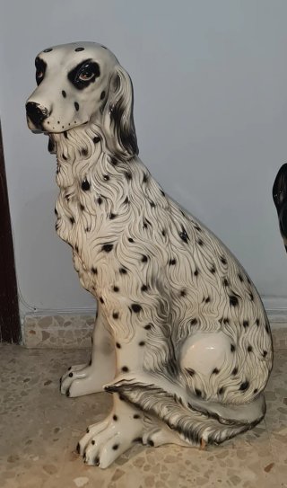 Figura Perro Dálmata Cerámica