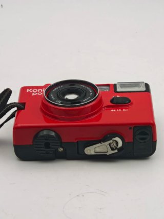 Konica Pop Rossa Fotocamera Analogica Funzionante
