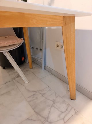 Mesa comedor blanca madera
