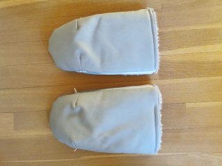 Guantes Carro Bebé Piel y Forro Invierno