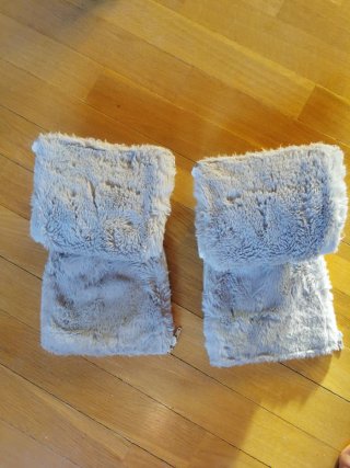 Guantes Carro Bebé Piel y Forro Invierno