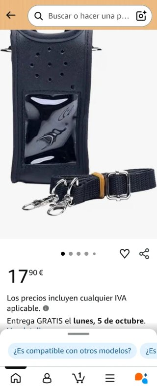Funda para Walkie Talkie Negra