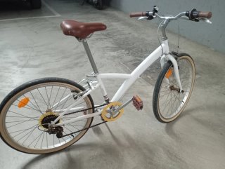 Bicicleta blanca 24 pulgadas